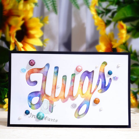 Inlovearts Hugs Word Cutting Dies