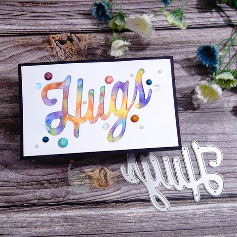 Inlovearts Hugs Word Cutting Dies