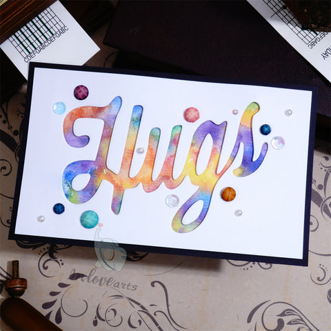 Inlovearts Hugs Word Cutting Dies