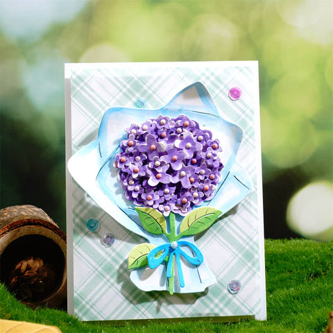 Inlovearts Hydrangea Bouquet Cutting Dies