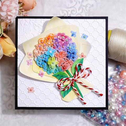 Inlovearts Hydrangea Bouquet Cutting Dies