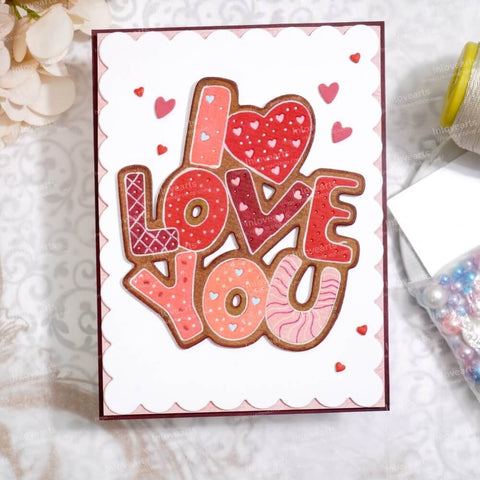 Inlovearts "I LOVE YOU" Word Cutting Dies