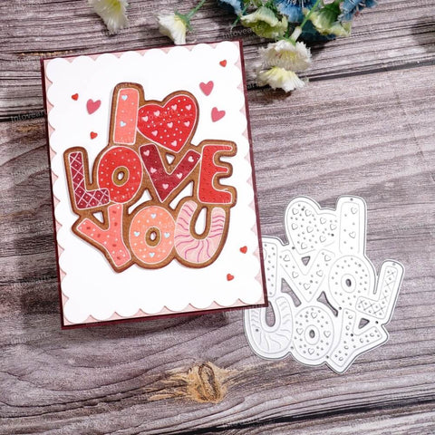 Inlovearts "I LOVE YOU" Word Cutting Dies