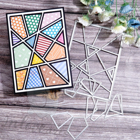 Inlovearts Interlaced LInes Background Board Cutting Dies