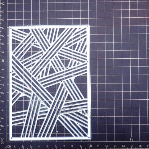 Inlovearts Intertwined Lines Background Board Cutting Dies