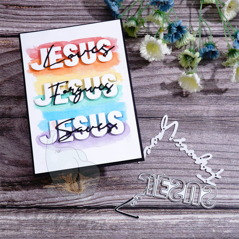 Inlovearts JESUS Word Cutting Dies