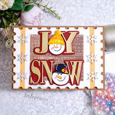 Inlovearts JOY SNOW Cutting Dies