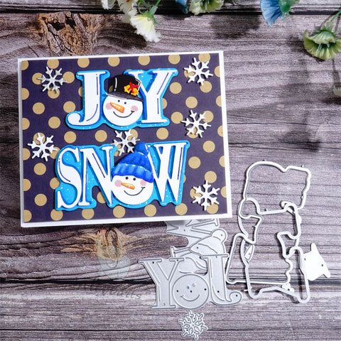 Inlovearts JOY SNOW Cutting Dies