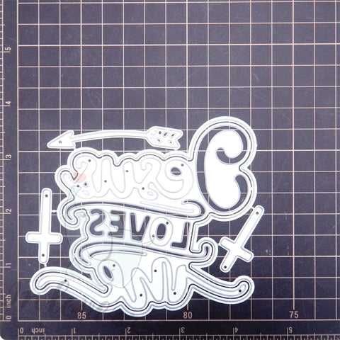 Inlovearts Jesus Loves Me Cutting Dies