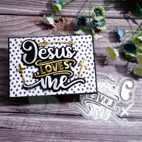 Inlovearts Jesus Loves Me Cutting Dies