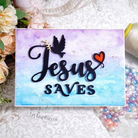 Inlovearts "Jesus Saves" Word Cutting Dies