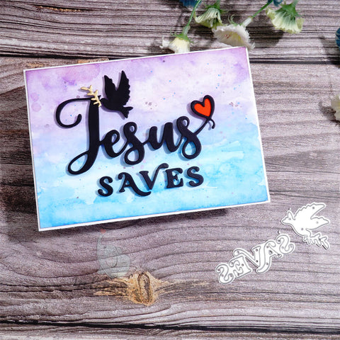 Inlovearts "Jesus Saves" Word Cutting Dies