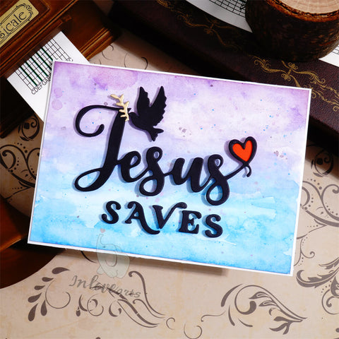 Inlovearts "Jesus Saves" Word Cutting Dies