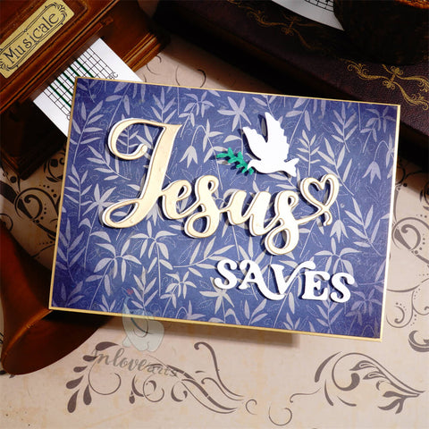 Inlovearts "Jesus Saves" Word Cutting Dies