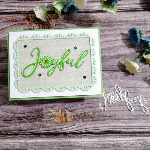 Inlovearts Joyful Word Cutting Dies