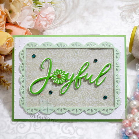 Inlovearts Joyful Word Cutting Dies