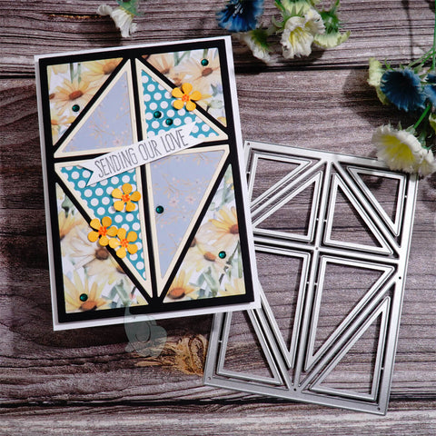 Inlovearts Kite Pattern Background Board Cutting Dies