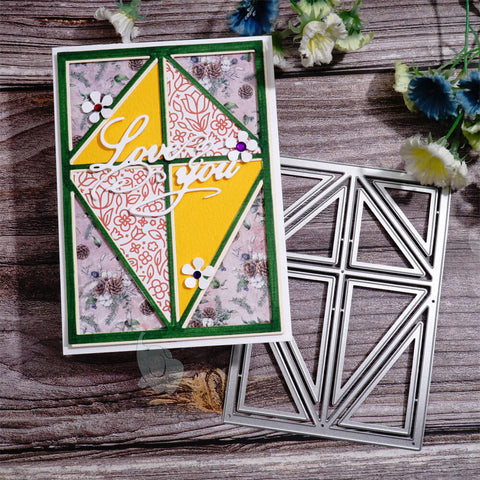 Inlovearts Kite Pattern Background Board Cutting Dies