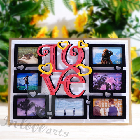 Inlovearts LOVE Photo Wall Cutting Dies