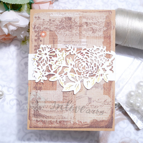 Inlovearts Lace Flower Border Cutting Dies