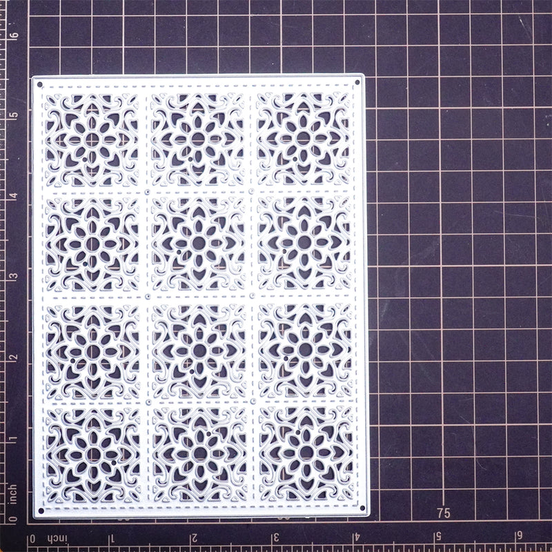 Inlovearts Lace Pattern Background Board Cutting Dies