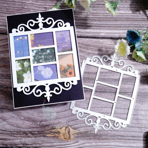 Inlovearts Lace Photo Frame Cutting Dies