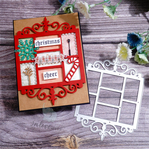 Inlovearts Lace Photo Frame Cutting Dies