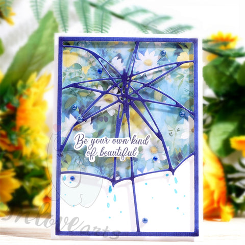 Inlovearts Large Umbrella Background Board Cutting Dies
