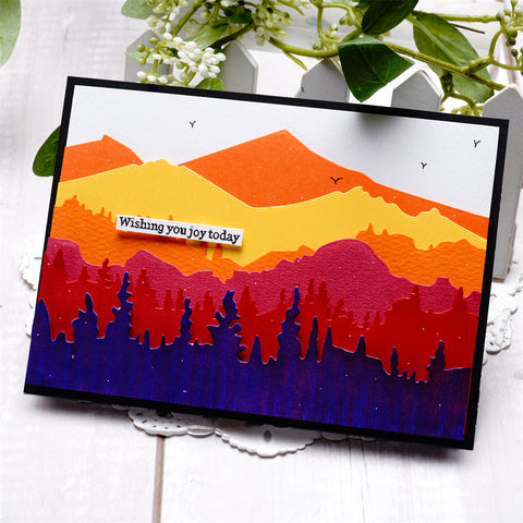 Inlovearts Layered Mountain Cutting Dies