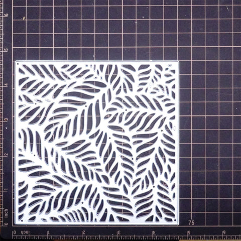 Inlovearts Leaves Square Background Board Cutting Dies