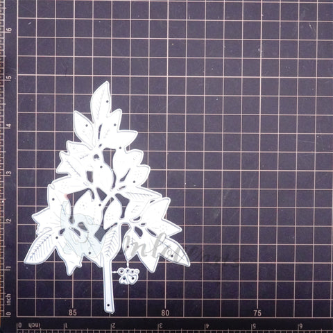 Inlovearts Leaves on Christmas Tree Cutting Dies