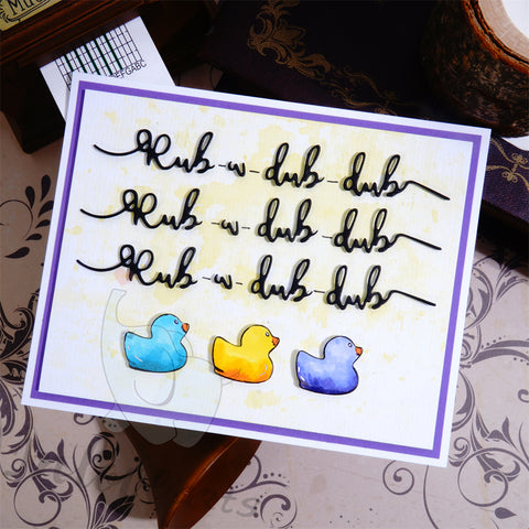 Inlovearts Little Duck and Lovely Word Cutting Dies
