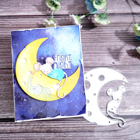 Inlovearts Little Mouse on the Moon Cutting Dies