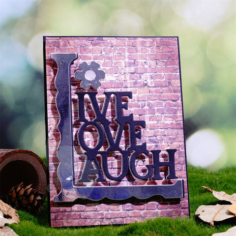 Inlovearts "Live, Love, Laugh"  Cutting Dies