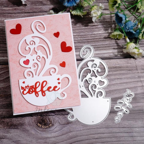 Inlovearts Love Coffee Cutting Dies