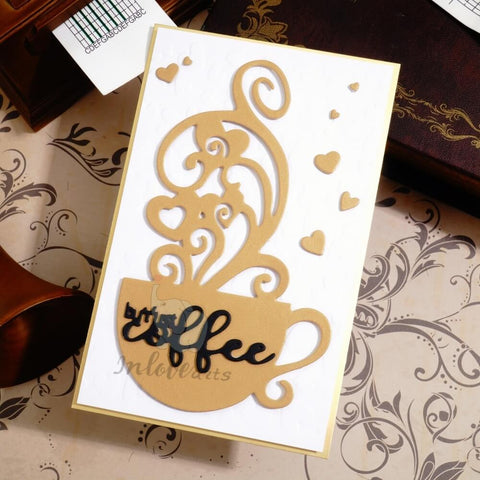 Inlovearts Love Coffee Cutting Dies