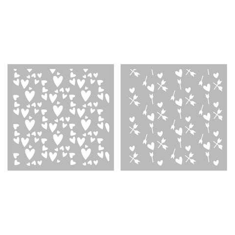 Inlovearts Love Heart Painting Stencil