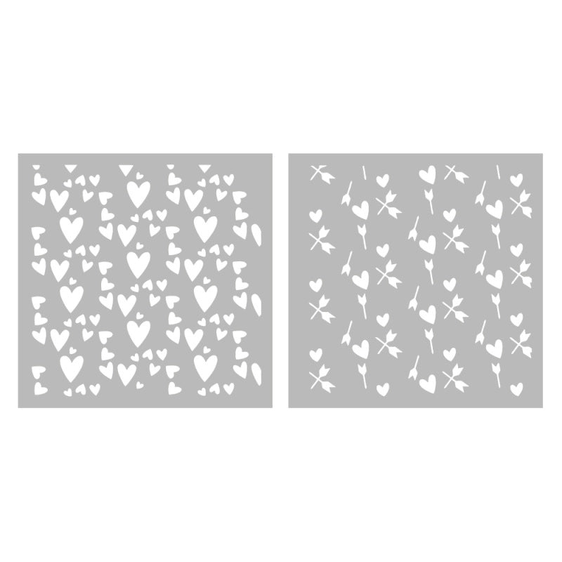 Inlovearts Love Heart Painting Stencil