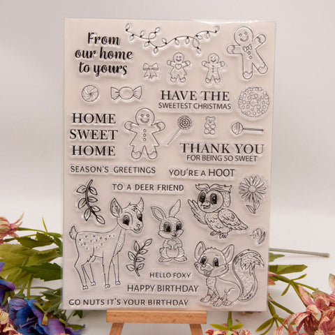 Inlovearts Lovely Animals Clear Stamps