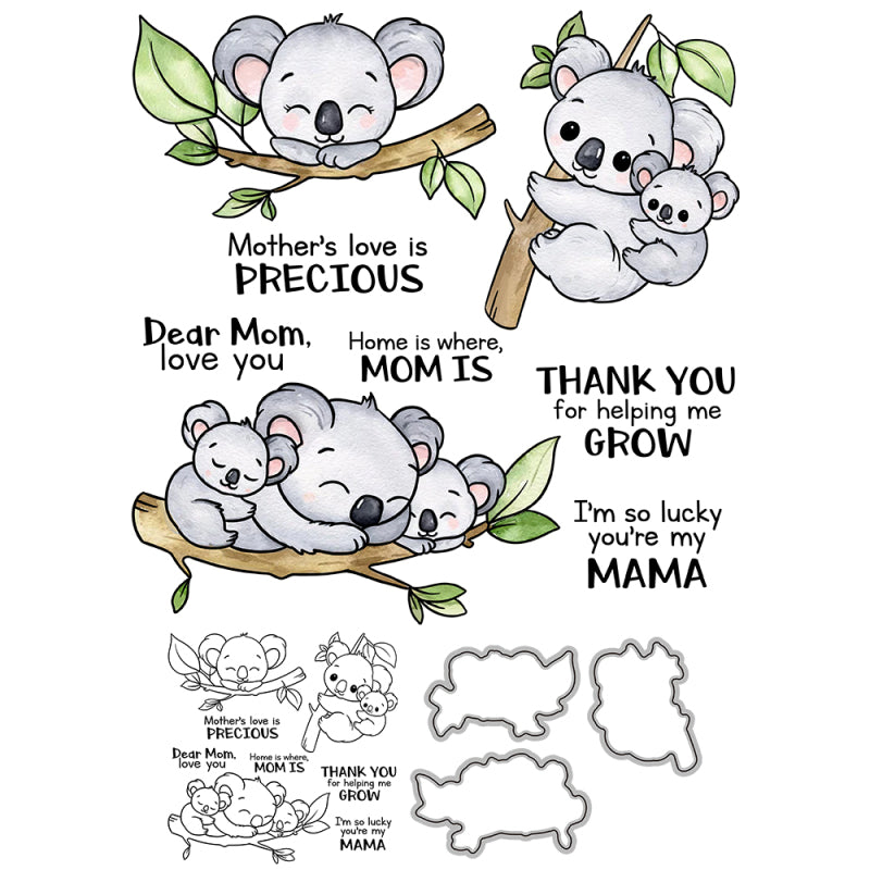 Inlovearts Lovely Koala Dies with Stamps Set