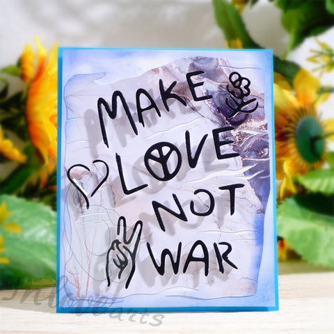 Inlovearts "MAKE LOVE NOT WAR" Cutting Dies