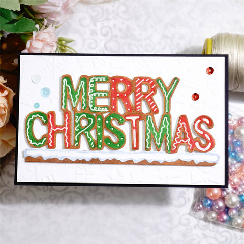 Inlovearts "MERRY CHRISTMAS" and Snowy Border Cutting Dies