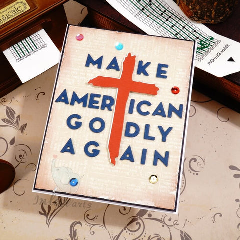 Inlovearts "Make American Godly Again Cutting Dies