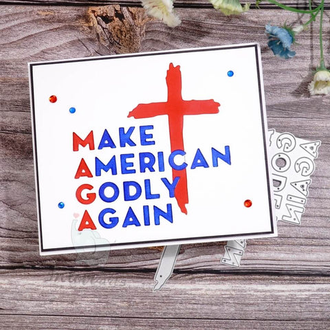 Inlovearts "Make American Godly Again Cutting Dies