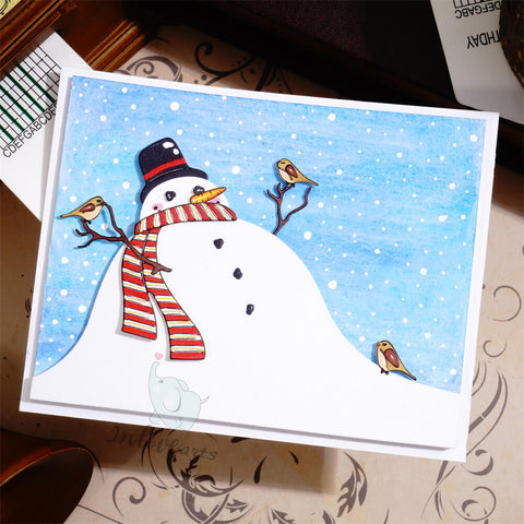 Inlovearts Melting Snowman Cutting Dies