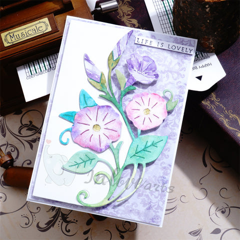 Inlovearts Morning Glory Border Cutting Dies