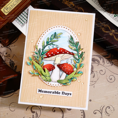 Inlovearts Mushroom and Laeves Cutting Dies