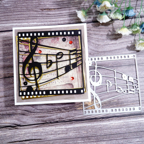 Inlovearts Music Notes on the Film Cutting Dies