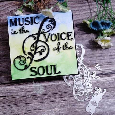 Inlovearts Musical Note and Word Cutting Dies