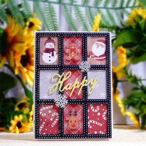 Inlovearts Nine-grid Background Board Cutting Dies